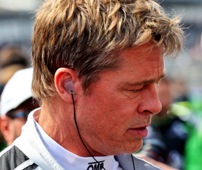 Sky Sports F1 selfie attempt with Brad Pitt goes embarrassingly